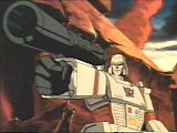 Megatron about to blast
       his way into Autobot city