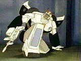 Ducking from Decepticon fire